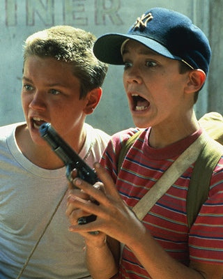 Gordie with his lucky Yankess cap in Stand by Me